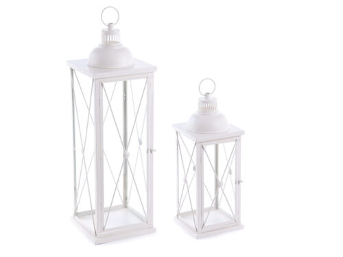 SET LANTERNE IN METALLO