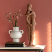 Coppia Abbraccio Resina Terracotta - Jolipa - immagine 2