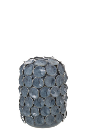 Vaso Foglie Ceramica Blu Small – Jolipa