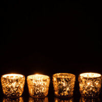 Porta T-Light Orientale Vetro Argento - Jolipa - immagine 2