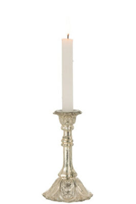 Candeliere Orientale Vetro Argento Medium - Jolipa - immagine 2