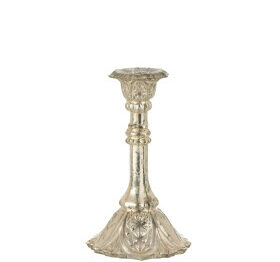 Candeliere Orientale Vetro Argento Medium – Jolipa