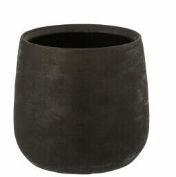 Portavasi irregolare ceramica nero, large – Jolipa