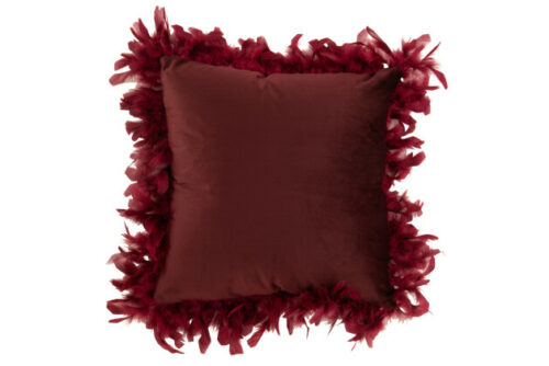 Cuscino Piume Poliestere Bordeaux – Jolipa