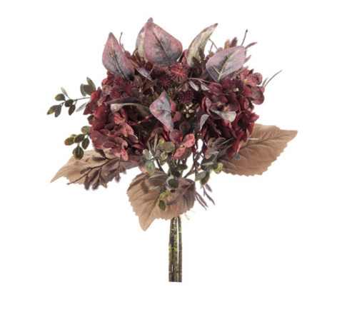 BUNDLE ORTENSIE E EUCALIPTUS X4 CM37 BORDEAUXBUNDLE ORTENSIE E EUCALIPTUS CM37 BORDEAUX – BRUCO