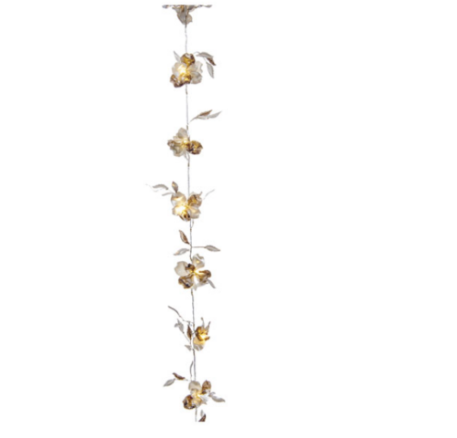 GHIRLANDA PERLATA CREMA/ORO – BRUCO
