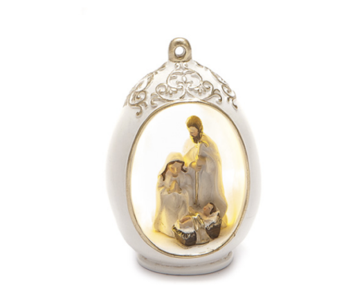 DECORAZIONE PENDENTE PRESEPE IN RESINA – BRUCO