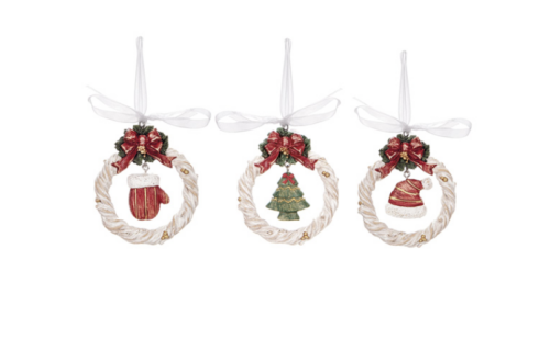 DECORAZIONE PENDENTE RESINA NATALE – BRUCO