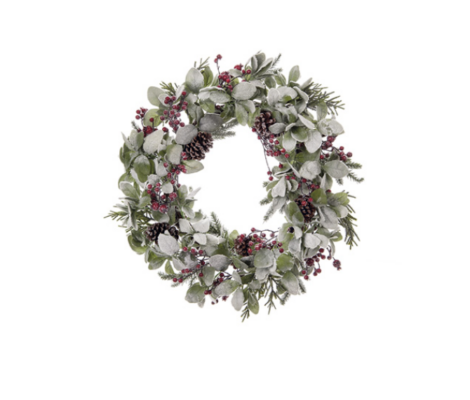 CORONA SALVIA-PIGNE-BACCHE - BRUCO