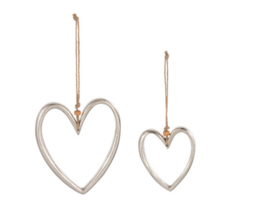 Set 2 cuori di alluminio Jolipa