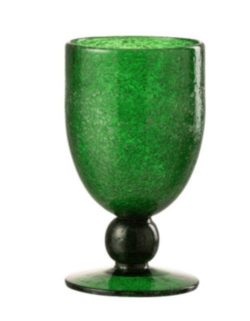 Bicchiere Da Vino Lisboa Vetro Verde