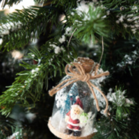 Bottiglia Appendere Personaggi Di Natale Vetro - immagine 2
