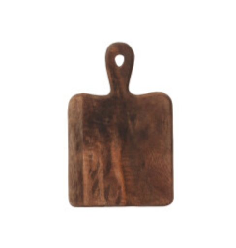 Tagliere Rettangolare Legno Marrone Scuro Small