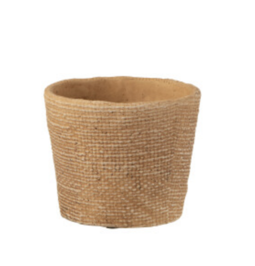 Flowerpot Bistro Cement Natural Large – JOLIPA