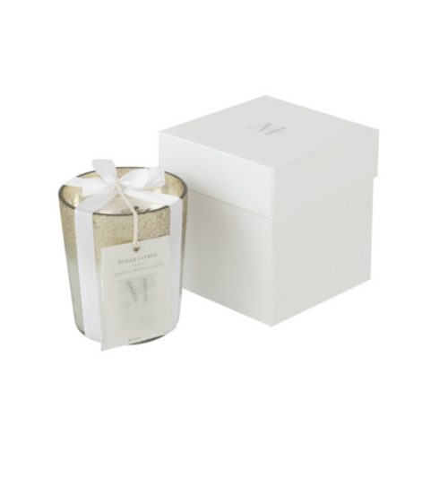 Candela Profumata Deluxe Vetro Argento Small – JOLIPA