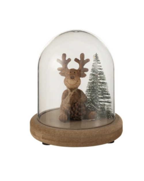 Campana Renna Legno Marrone Small – JOLIPA