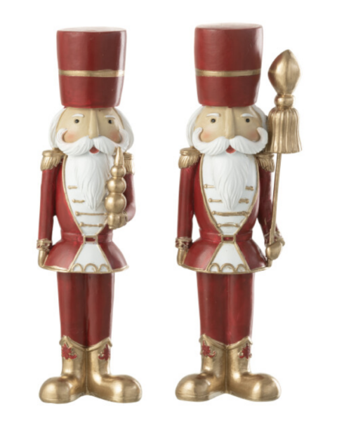 Coppia Schiaccianoci Resina Bianco/Rosso Large – JOLIPA