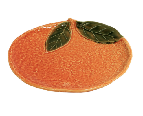 PIATTO DESSERT ARANCIA CERAMICA - VIRGINIA