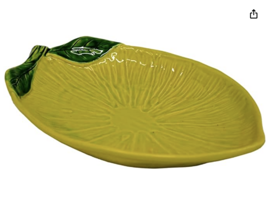 PIATTO DESSERT LIMONE CERAMICA - VIRGINIA