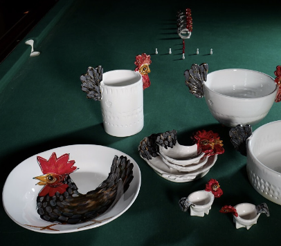 BOLO BASSO CON GALLETTO IN CERAMICA – VIRGINIA