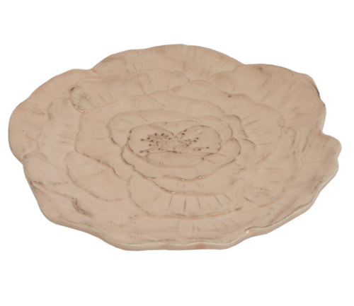 PIATTINO FIORE ROSA IN CERAMICA – VIRGINIA