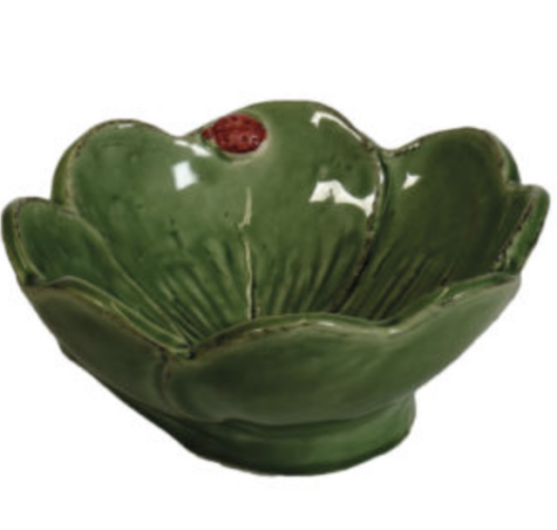 PIATTINO QUADRIFOGLIO PRATO VERDE IN CERAMICA – VIRGINIA