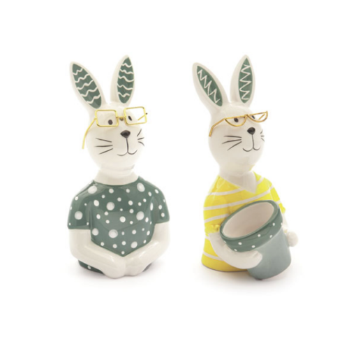 SET 8 PEZZI CONIGLIETTI IN CERAMICA – BRUCO