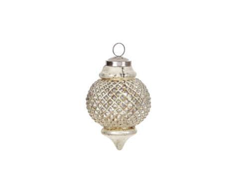 Decorazione in vetro antique oro Bruco