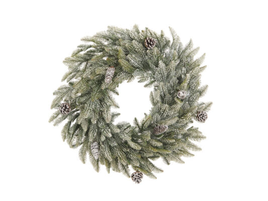 Ghirlanda in abete frost D75 con pigne