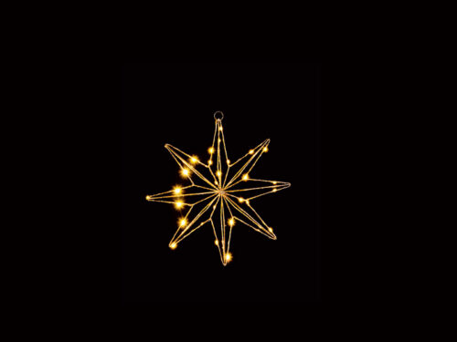 Fiocco di neve luminoso a batteria oro