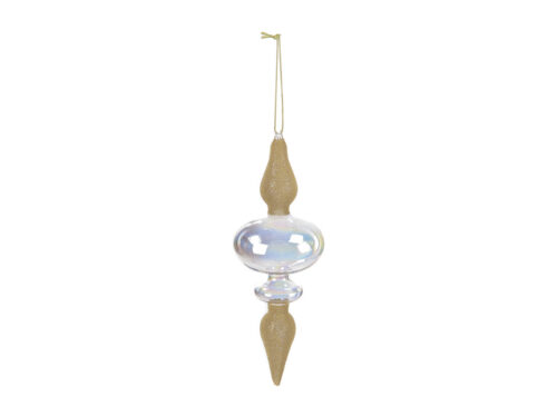 Pendente in vetro con applicazioni jewel Bruco