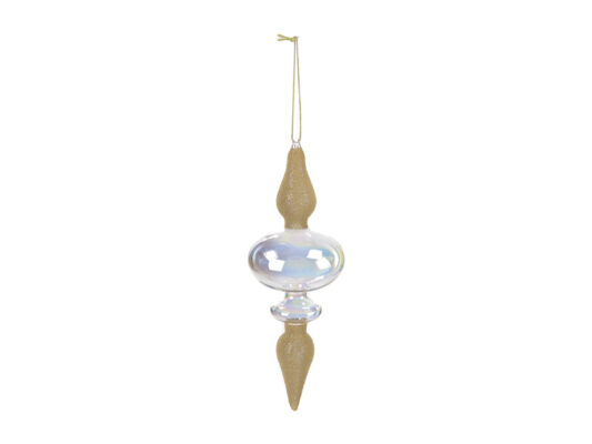 Pendente in vetro con applicazioni jewel Bruco