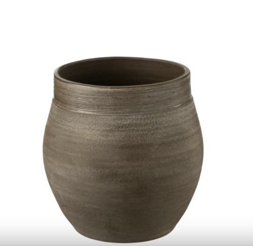 Portavasi Gio Ceramica Marrone Medium