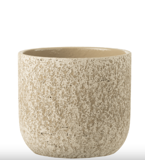 Portavasi Rugoso Ceramica Beige Large