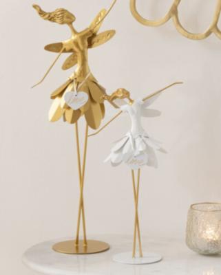 Fata Cuore Marchio Metallo Bianco/Oro Small - immagine 2