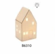 Casetta in ceramica con led Bruco