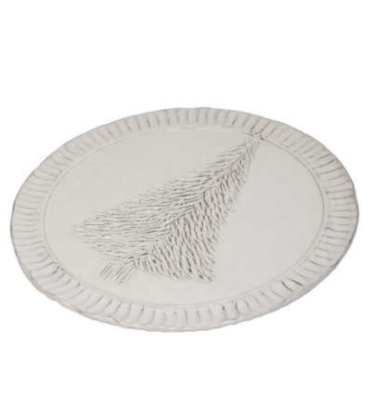 Piatto da portata in ceramica con abete Virginia