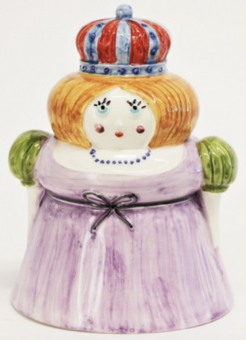 Salvadanaio in ceramica smaltata Virginia