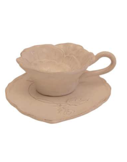 SET TAZZA e PIATTINO THÈ linea “Romantica” – ROSA
