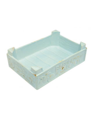 Cassettiera frutta piccola in ceramica acquamarina | Virginia Casa