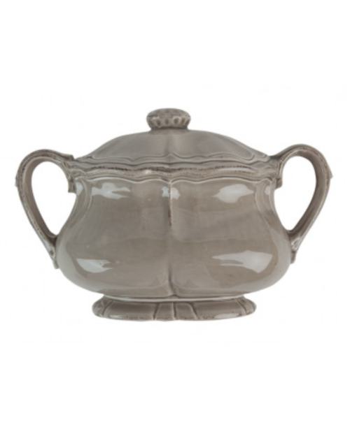 Evaporatore zuppiera in ceramica grigio corda | Virginia Casa