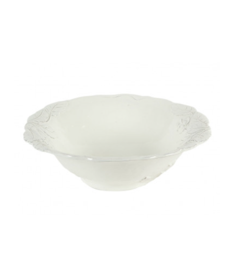 Insalatiera Romantica bianca in ceramica – Virginia Casa