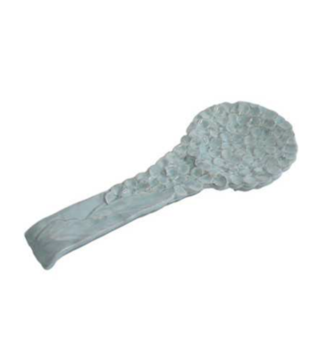 Poggiamestolo ortensia in ceramica turchese - VIRGINIA CASA