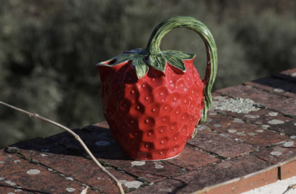 Brocca fragola in ceramica - VIRGINIA CASA