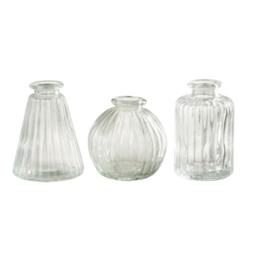Assortimento di 3 vasi in vetro – JOLIPA