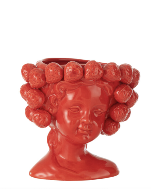 Portavaso testa decorativa fragole – JOLIPA