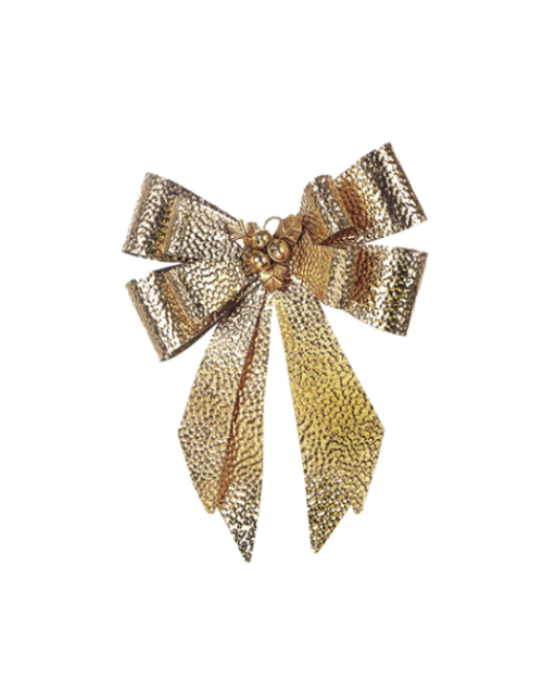 FIOCCO METAL MARTELLATO CON CAMPANELLI ORO – Bruco