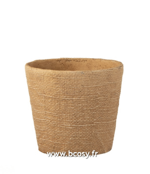 PORTA VASO IN CEMENTO NATURALE – Jolipa