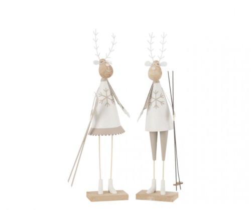 Decorazioni renne in metallo colorato – Jolipa