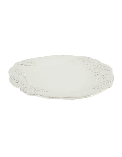 SET 6 PIATTI PIANI *ROMANTICA* BIANCO – Virginia Casa